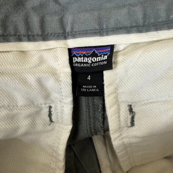 PATAGONIA Womens Stretch All-Wear Shorts Sz 4 Organic Cotton Gray Outdoor - Picture 5 of 6